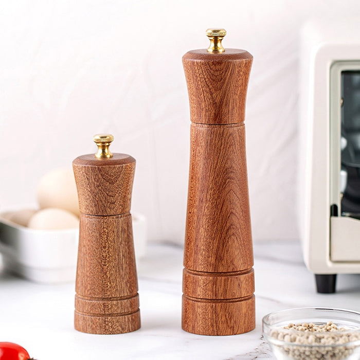 Wood Pepper Grinder Kitchen Household Manual Solid Pepper Powder Black Pepper Mill Grinder Bottle Seasoning Jar