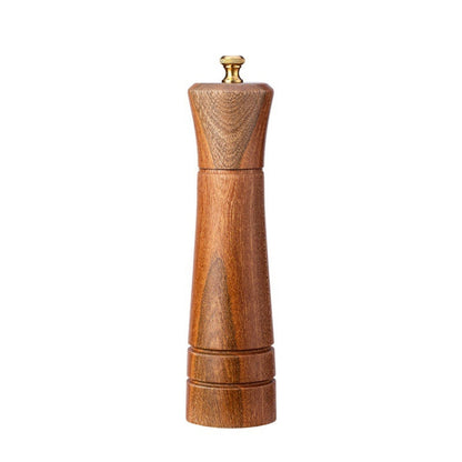 Wood Pepper Grinder Kitchen Household Manual Solid Pepper Powder Black Pepper Mill Grinder Bottle Seasoning Jar, Style 3, 5 inch, Style 3, 8 inch