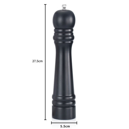 Manual Pepper Grinder Solid Wood PU Paint Pepper Mill Ceramic Core Coarse Salt Pepper Grinder Seasoning Bottle, Pepper Grinder