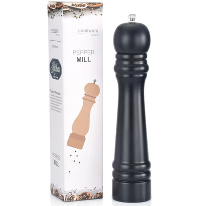 Manual Pepper Grinder Solid Wood PU Paint Pepper Mill Ceramic Core Coarse Salt Pepper Grinder Seasoning Bottle, Pepper Grinder