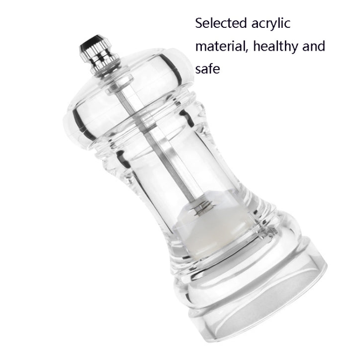 Acrylic Transparent Pepper Grinder Manual Pepper Grinder Ceramic Core Multi-Purpose Seasoning Bottle