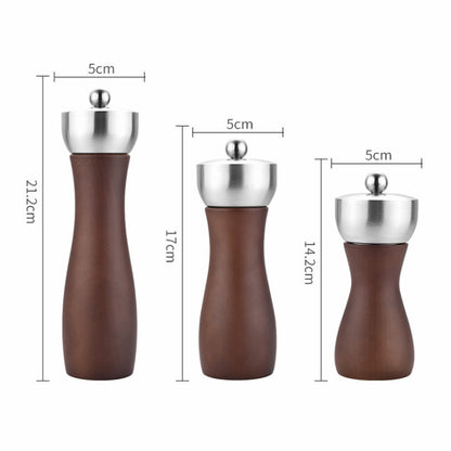 Beech 304 Stainless Steel Manual Pepper Grinder Ceramic Core Pepper Grinder, Specification: 8 Inch 2pcs (Color Box)