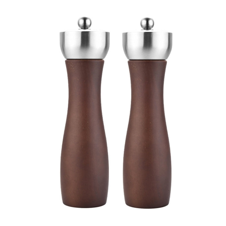 Beech 304 Stainless Steel Manual Pepper Grinder Ceramic Core Pepper Grinder, Specification: 8 Inch 2pcs (Color Box)