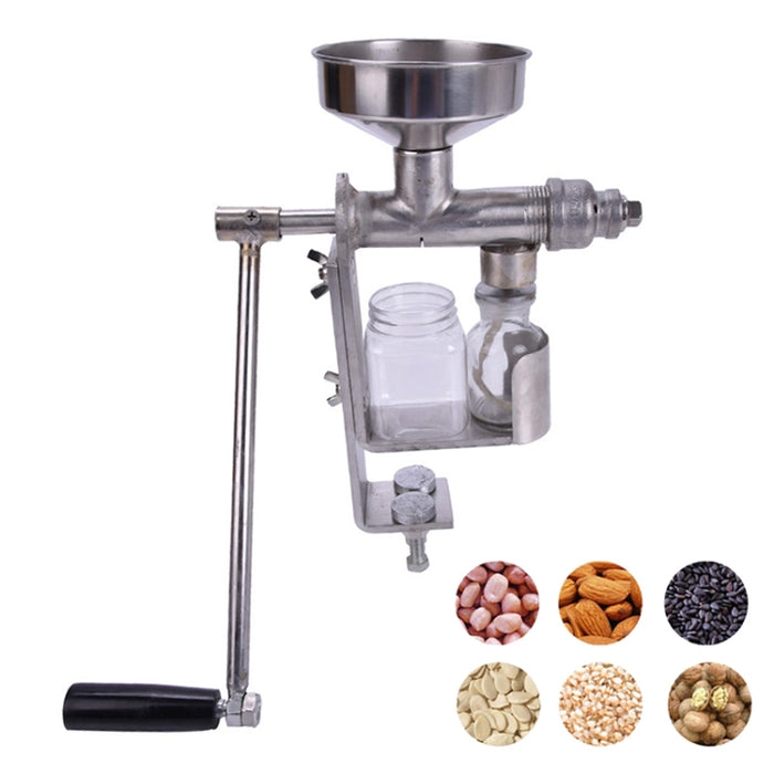 Manual Peanut Nuts Seeds Oil Press Expeller Oil Extractor Machine