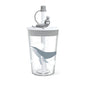 Children Cartoon Marine Animal Straw Drinking Cup Safe And Environmentally Friendly Plastic Drinking Cup, Navy Blue, Light Blue, Pink, Light Grey
