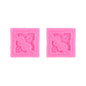 2 PCS Fondant Cake Silicone Mold Hollow Embossed Border Frame Retro Photo Frame Mould
