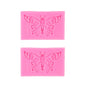 2 PCS Fondant Cake Silicone Mold Hollow Embossed Border Frame Retro Photo Frame Mould