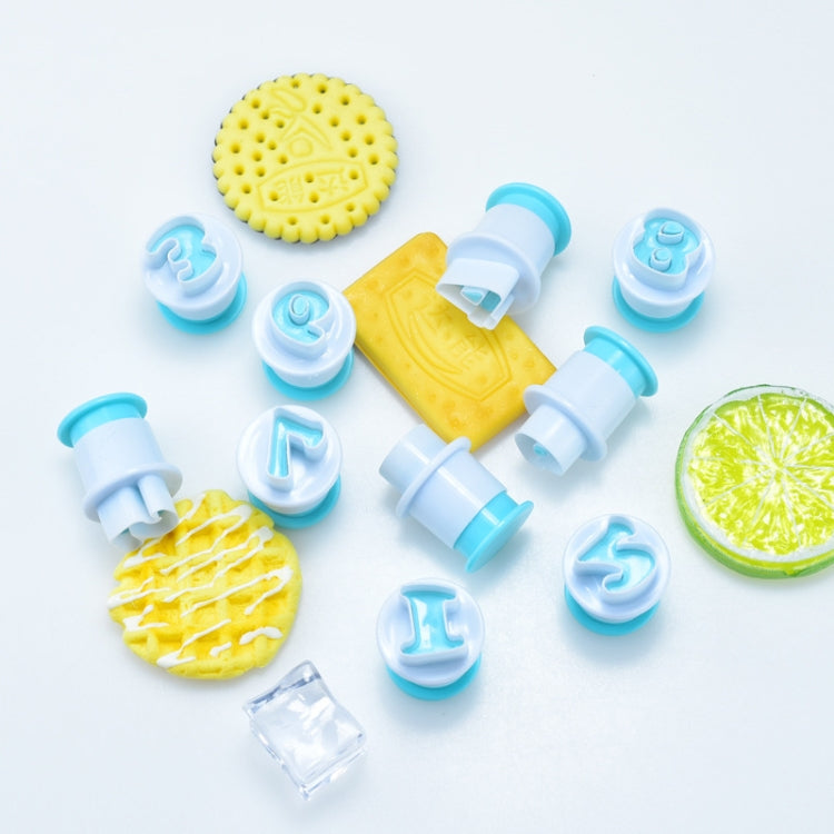 Small Uppercase And Lowercase Alphanumeric Biscuit Press Mold Spring Press Mold, Specification: Numbers, Numbers