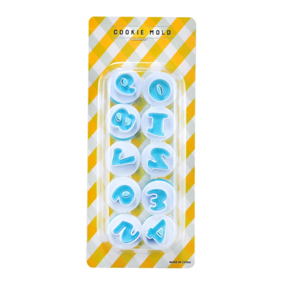 Small Uppercase And Lowercase Alphanumeric Biscuit Press Mold Spring Press Mold, Specification: Numbers, Numbers