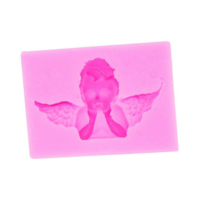 2 PCS Angel Shape Fondant Cake Silicone Mold Aroma Soft Clay Clay Gypsum Plastic Decoration