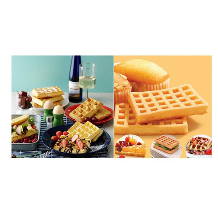 5 in 1 Food Grade Silicone Waffle Mold Kitchen Cake Set Baking Supplies