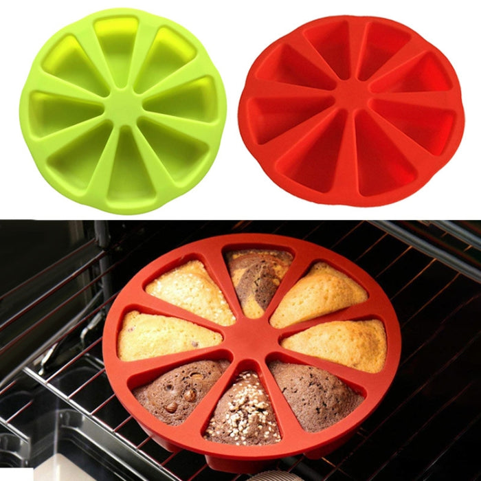 Silicone Orange Shape 8-Point Mold Kitchen Cake Pizza Baking Model