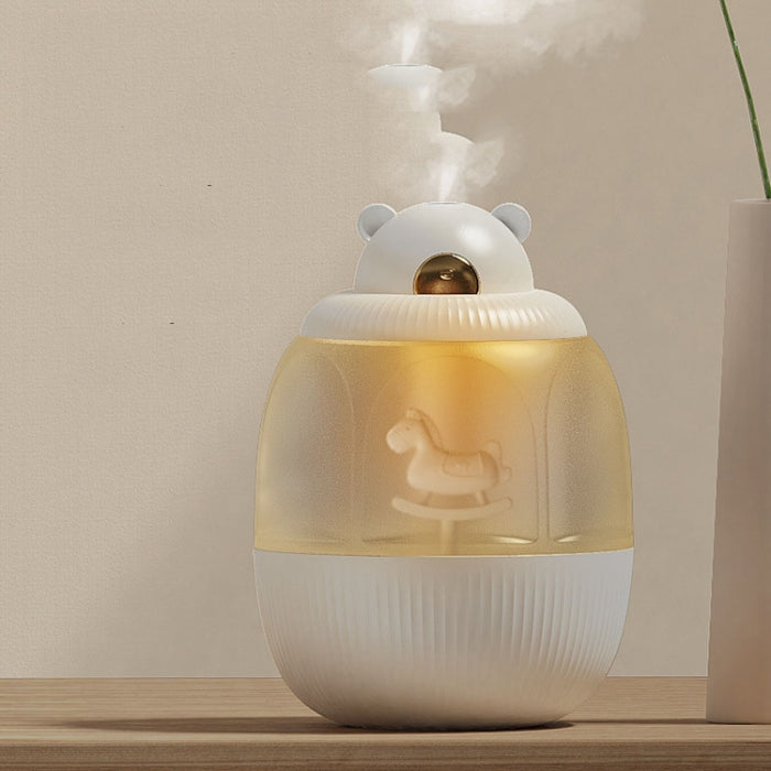 MJ010 USB Air Humidifier Home Small Bedroom Desktop Carousel Air Humidifier with Music Box