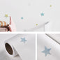3D Stars Moon Self-Adhesive Wallpaper Mediterranean Children Wall Sticker, 0.53 x 3m