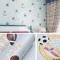 3D Stars Moon Self-Adhesive Wallpaper Mediterranean Children Wall Sticker, 0.53 x 3m
