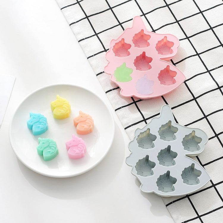 Unicorn Pony Chocolate Candy Cake Baking Silicone Mold Color Random Delivery