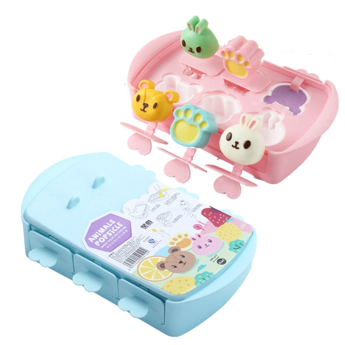 Cartoon Home Homemade Popsicle Mold Silicone Ice Cream Mold Children DIY Ice Box