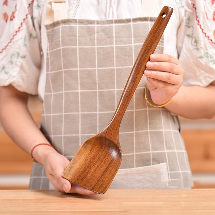 Non-Stick Pot Wood Shovel Teak Cooking Pot Shovel Tableware