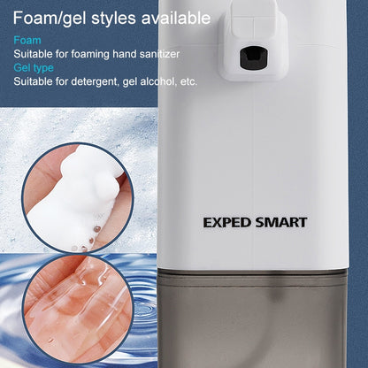 EXPED SMART Intelligent Sensor Soap Dispenser Automatic Foaming Hand Washing Machine,Style:, 600ML Gel Drawing Version (Blue Grey)