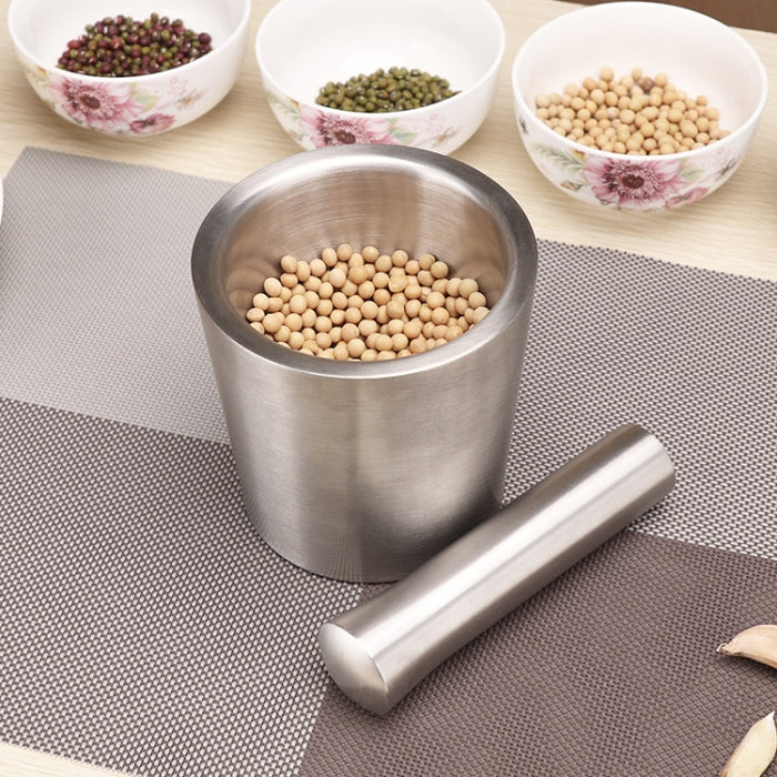 Kitchen 304 Stainless Steel Garlic Masher Spice Bean Nut Grinder