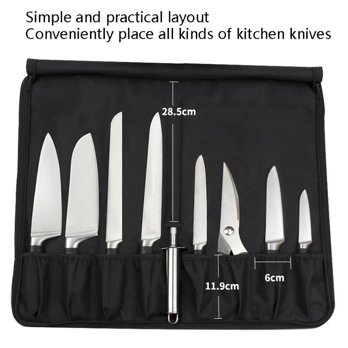 WESSLECO Chef Knife Storage Bag Knife Roll Bag