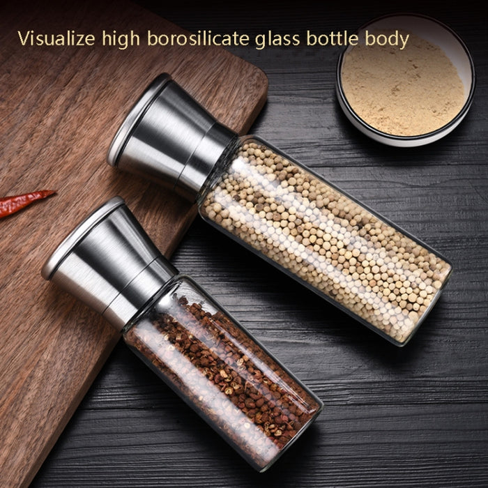 304 Stainless Steel Sea Salt Pepper Grinder Home Pepper Coffee  Manual Grinding Bottle