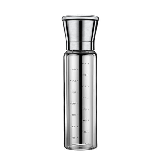 304 Stainless Steel Sea Salt Pepper Grinder Home Pepper Coffee  Manual Grinding Bottle, 450ml