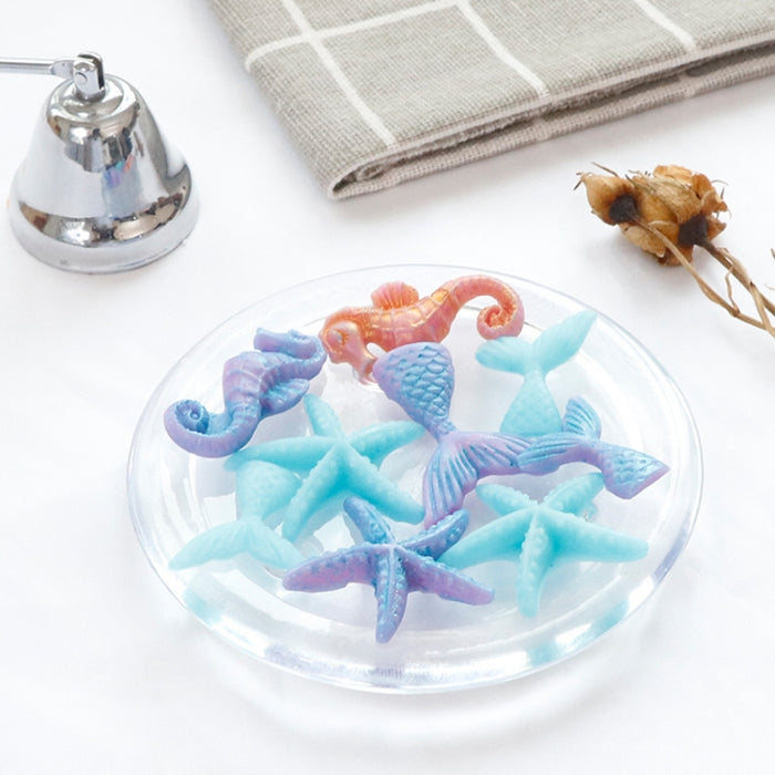 Ocean Series Big And Small Fishtail Starfish Seahorse DIY Baking Liquid Silicone Mold