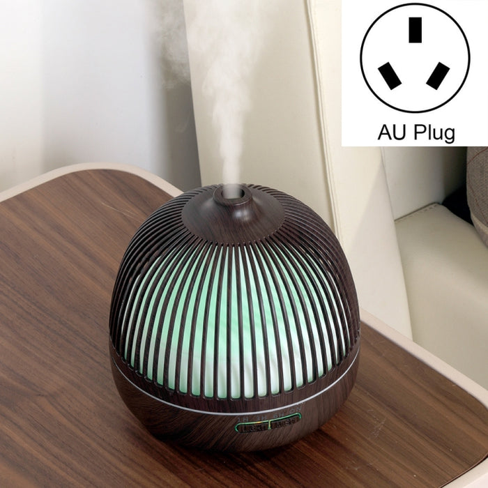 Bird Cage Wood Graphic Aromatherapy Machine Ultrasonic Smart Home Colorful Night Light Hollow Humidifier