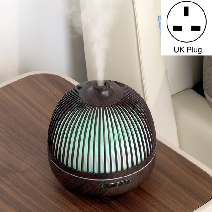 Bird Cage Wood Graphic Aromatherapy Machine Ultrasonic Smart Home Colorful Night Light Hollow Humidifier