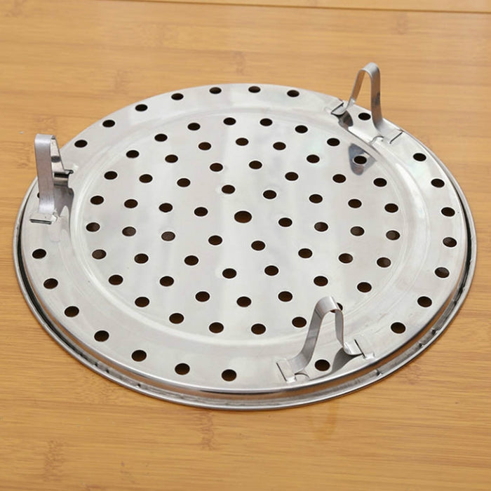 2 PCS Multifunctional Stainless Steel Three-leg Steamed Bun Steamed Rack