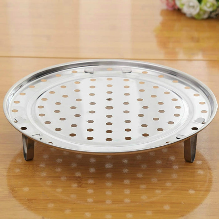 2 PCS Multifunctional Stainless Steel Three-leg Steamed Bun Steamed Rack