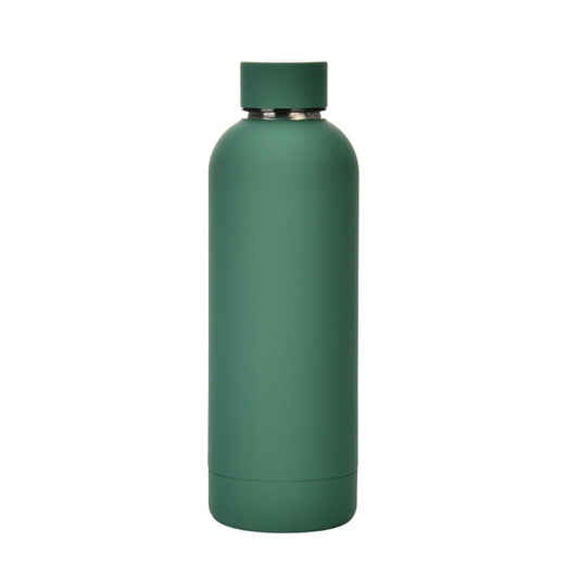 Stainless Steel Outdoor Matte Water Bottle Portable Sports Water Cup Rubber Paint Insulation Cup