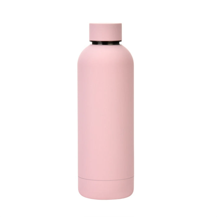 Stainless Steel Outdoor Matte Water Bottle Portable Sports Water Cup Rubber Paint Insulation Cup