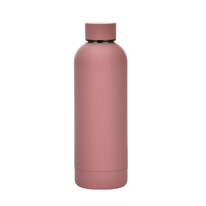 Stainless Steel Outdoor Matte Water Bottle Portable Sports Water Cup Rubber Paint Insulation Cup