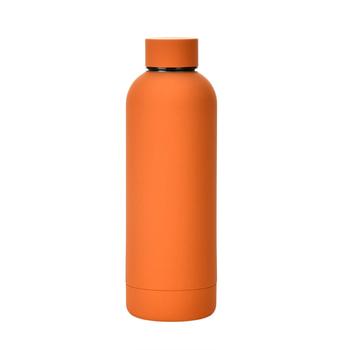 Stainless Steel Outdoor Matte Water Bottle Portable Sports Water Cup Rubber Paint Insulation Cup