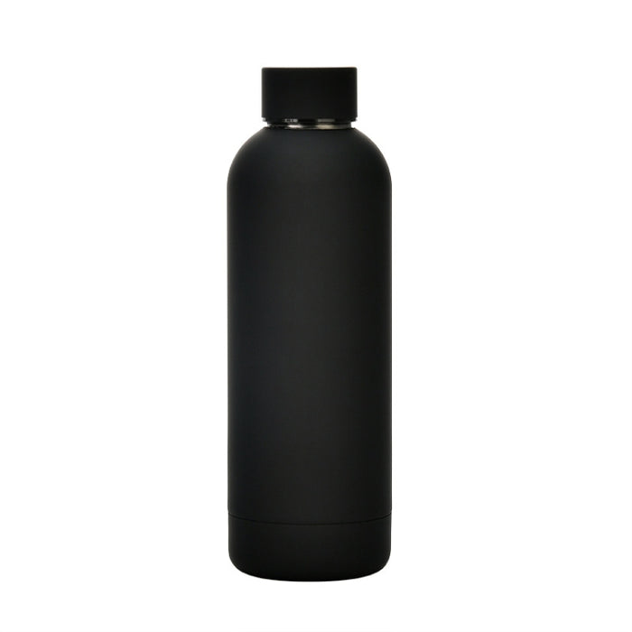 Stainless Steel Outdoor Matte Water Bottle Portable Sports Water Cup Rubber Paint Insulation Cup