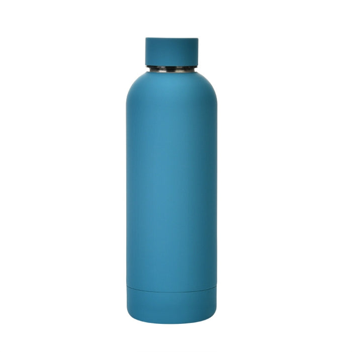 Stainless Steel Outdoor Matte Water Bottle Portable Sports Water Cup Rubber Paint Insulation Cup