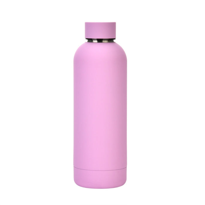 Stainless Steel Outdoor Matte Water Bottle Portable Sports Water Cup Rubber Paint Insulation Cup