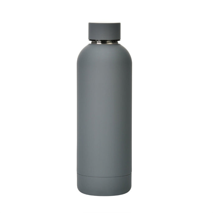 Stainless Steel Outdoor Matte Water Bottle Portable Sports Water Cup Rubber Paint Insulation Cup