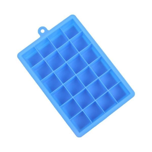 24 Grids Silicone Ice Cube Tray Molds Square Shape Ice Cube Maker Fruit Popsicle Ice Cream Mold