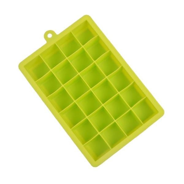 24 Grids Silicone Ice Cube Tray Molds Square Shape Ice Cube Maker Fruit Popsicle Ice Cream Mold