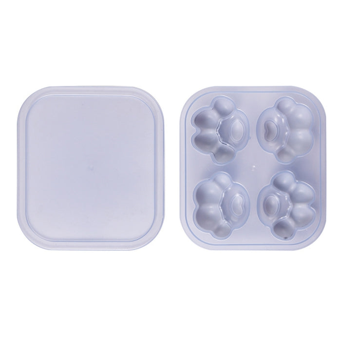 Household Cat Paw Shape Creative Silicone Ice Box Ice Cube Mold Ice Hockey DIY Food Supplement Box with Lid