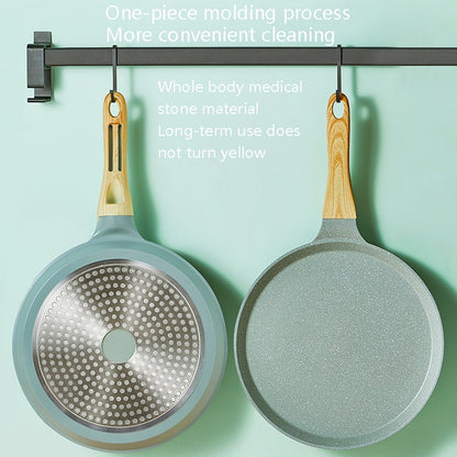 Non-Adhesive Pan Cake Crust Omelette Breakfast Pancake Pan, Pink 6 inch, Pink 10 inch, Black 6 inch, Black 8 inch, Black 10 inch, Green 20cm, Green 28cm