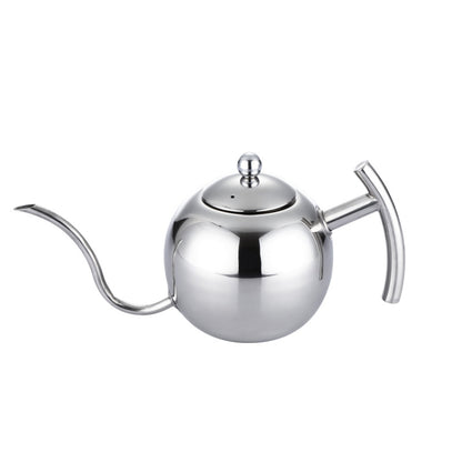 Hand Flush Pot Mocha Coffee Pot Stainless Steel Coffee Pot European Style Stainless Steel Teapot With Strainer