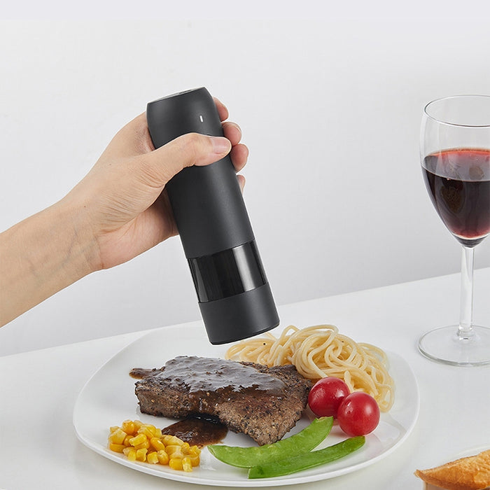 BY800 Electric Black Pepper Grinder Charge-Type Pepper Sea Salt Seasoning Grinder