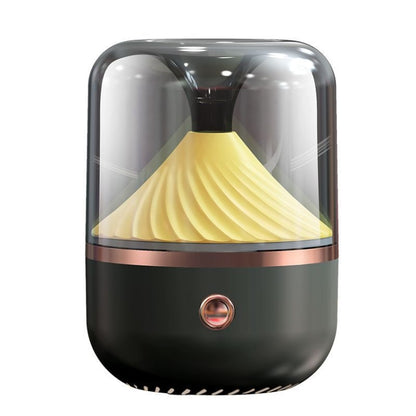 HX-930 Home Bedroom Round Mirror Essential Oil Aromatherapy Machine Ultrasonic Atomization Hydrating Spray Humidifier, Black, White, Green