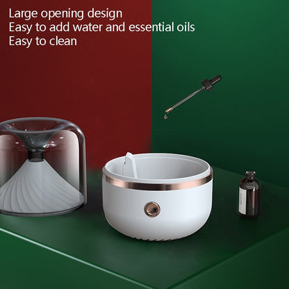HX-930 Home Bedroom Round Mirror Essential Oil Aromatherapy Machine Ultrasonic Atomization Hydrating Spray Humidifier, Black, White, Green