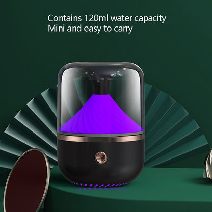 HX-930 Home Bedroom Round Mirror Essential Oil Aromatherapy Machine Ultrasonic Atomization Hydrating Spray Humidifier, Black, White, Green