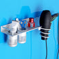 Space Aluminum Golden Hair Dryer Rack, With Barrel (Silver), With Barrel (Gold), With Double Barrel, With Toothbrush Holder